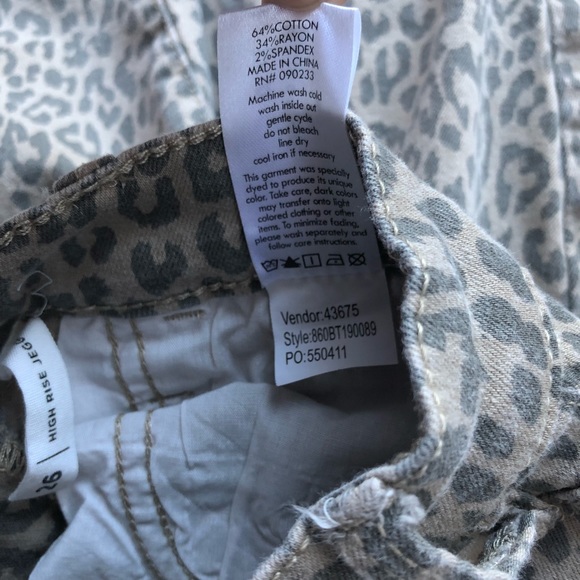 Pacsun High Rise Leopard Animal Print Pants 26 - Picture 7 of 9